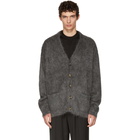 Brioni Grey Mohair Cardigan