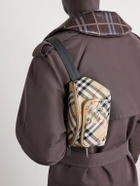 Burberry - Logo-Appliquéd Checked Twill Belt Bag