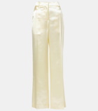 The Row Encore satin wide-leg pants