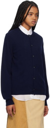 Comme des Garçons Shirt Navy Crewneck Cardigan