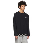 Ambush Black Monogram Rib Long Sleeve T-Shirt