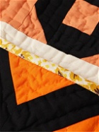 BODE - Letter Block Quilted Padded Printed Cotton Jacket - Orange