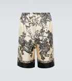 Gucci - Roi Soleil silk shorts