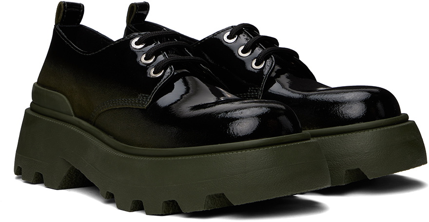 AMI Paris Khaki Lug Sole Derbys