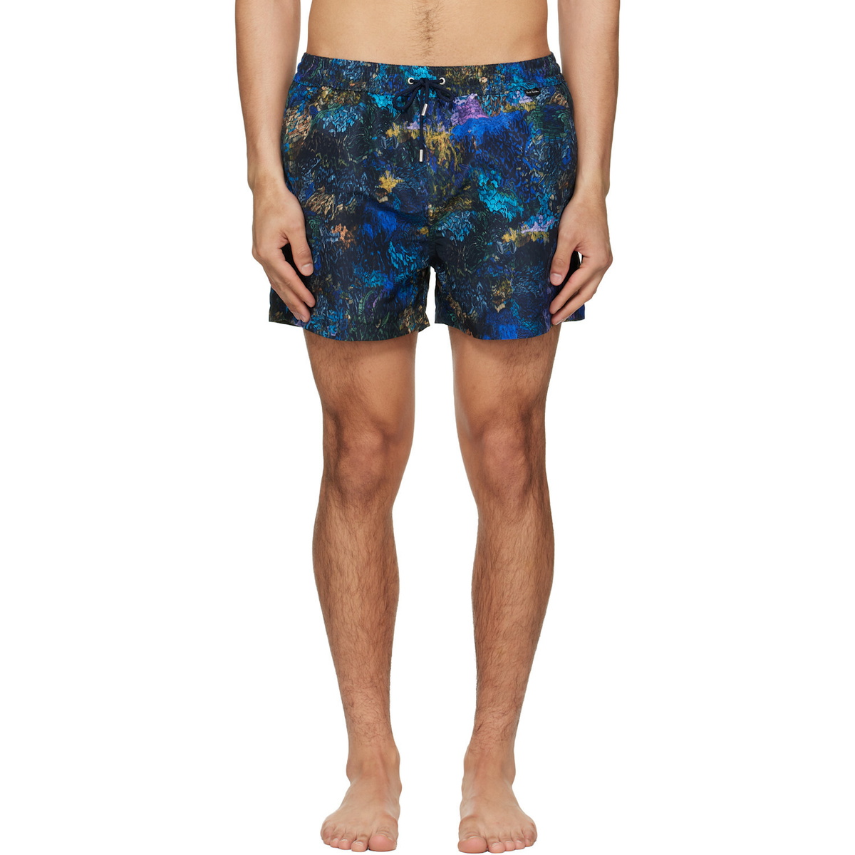 Paul Smith Blue Engrained Blue Swim Shorts