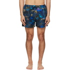 Paul Smith Blue Engrained Blue Swim Shorts