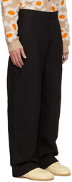 Jacquemus Black Le Papier 'Le Pantalon Cozi' Trousers