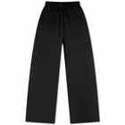 Vetements Women's Tonal Baggy Logo Jersey Sweat Pant in Black