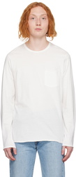 rag & bone White Miles Long Sleeve T-Shirt