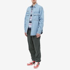 Men's AAPE AAPE Now Denim Shirt in Blue