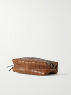 Bleu de Chauffe - Zazou Croc-Effect Leather Wash Bag