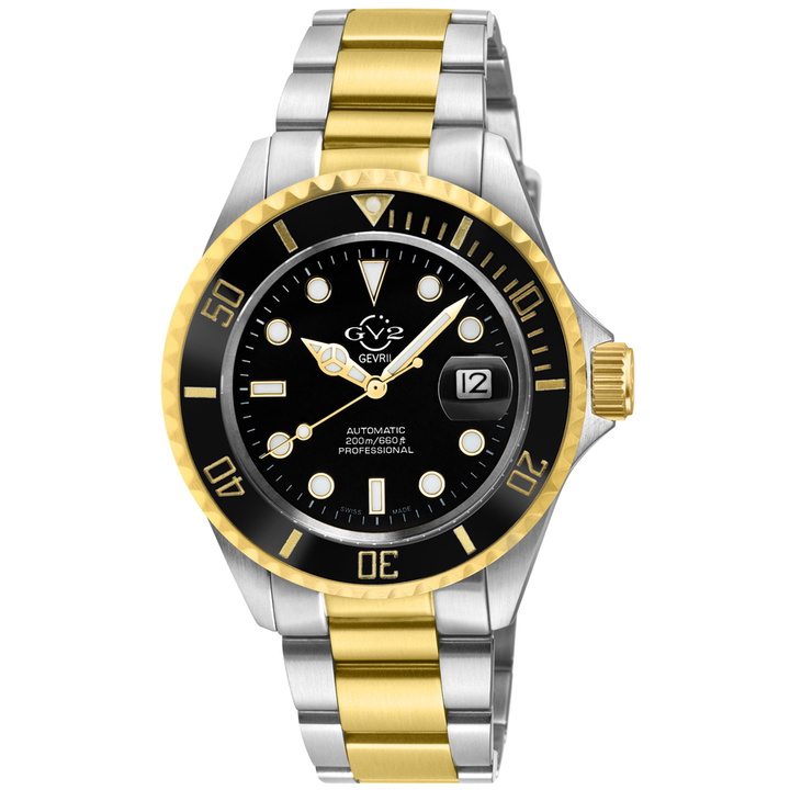 Photo: GV2 by Gevril Liguria Automatic Black Dial Mens Watch 42157