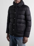 Herno - Arendelle Hooded Quilted Shell Down Jacket - Black