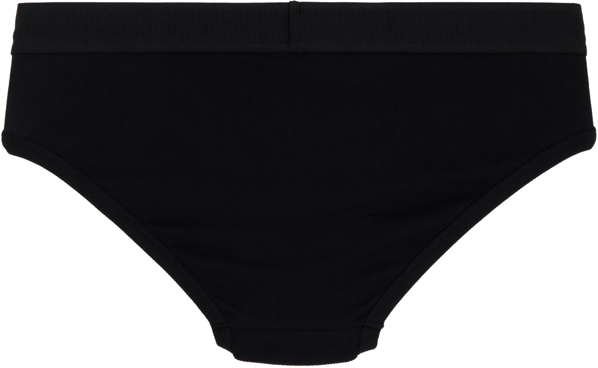 Versace Underwear Black 90s Vintage Logo Briefs
