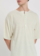 Calvin Klein Round-neck Ribbed-knit Silk top White