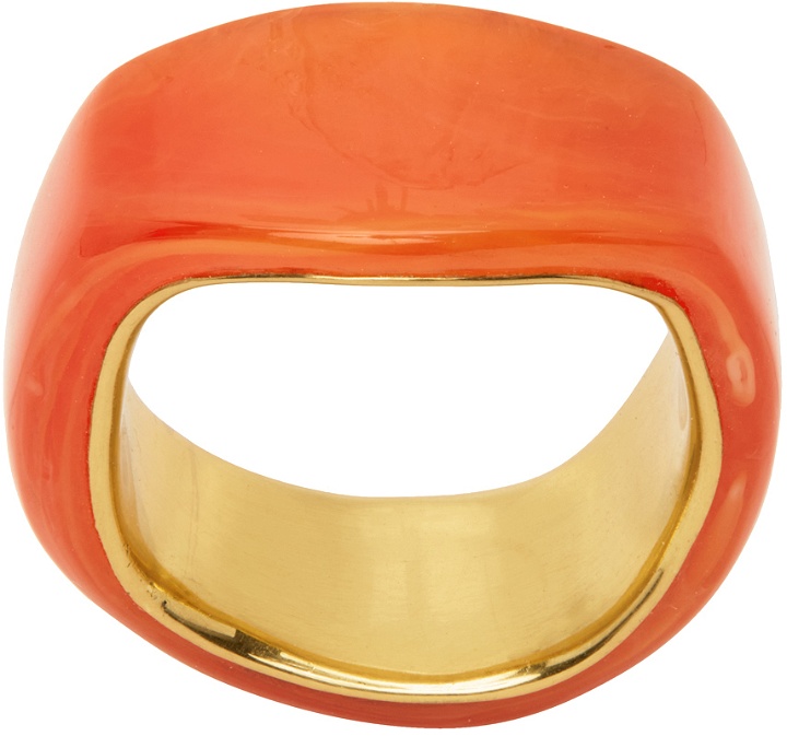 Photo: Completedworks Gold & Orange A Virtuous Circle Ring