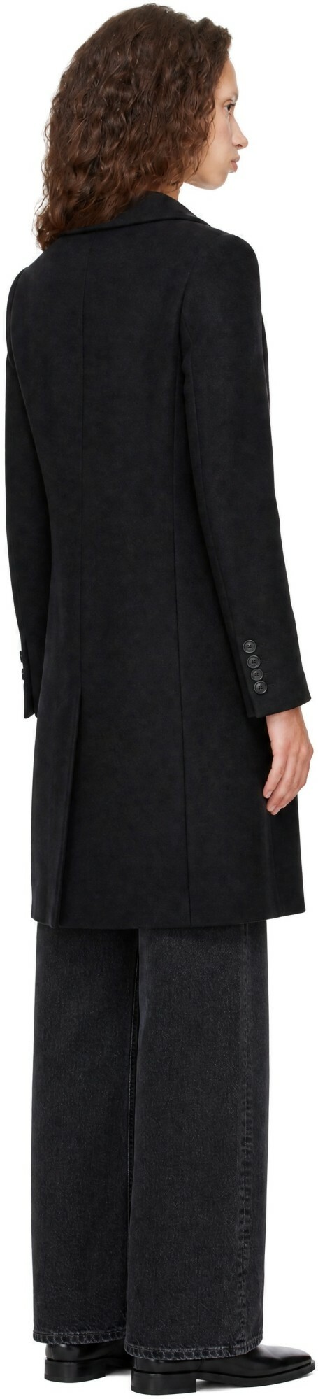 COOR Black Over Size Double Coat
