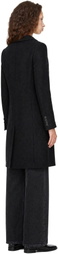 COOR Black Over Size Double Coat