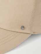 Canali - Studded Linen and Silk-Blend Twill Baseball Cap - Neutrals