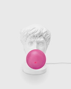 Seletti Wonder Times Resin Lamp   Eu Plug Pink/White - Mens - Lighting