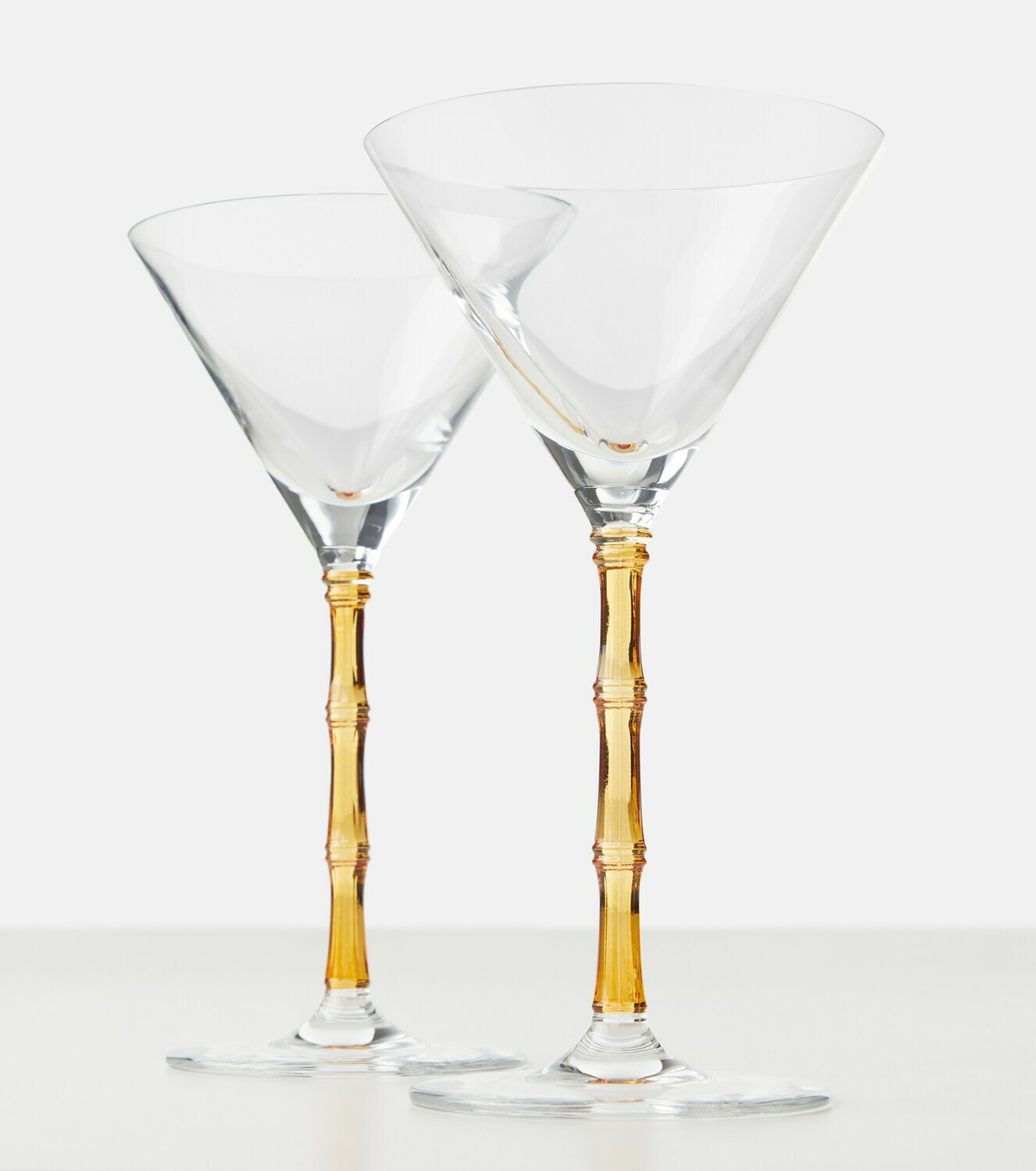 La DoubleJ Bamboo set of 2 martini glasses