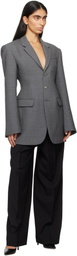 WARDROBE.NYC Gray Longline Blazer