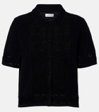 Velvet Rosemond open-knit cotton and cashmere top