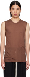 Rick Owens Brown Porterville Basic Tank Top