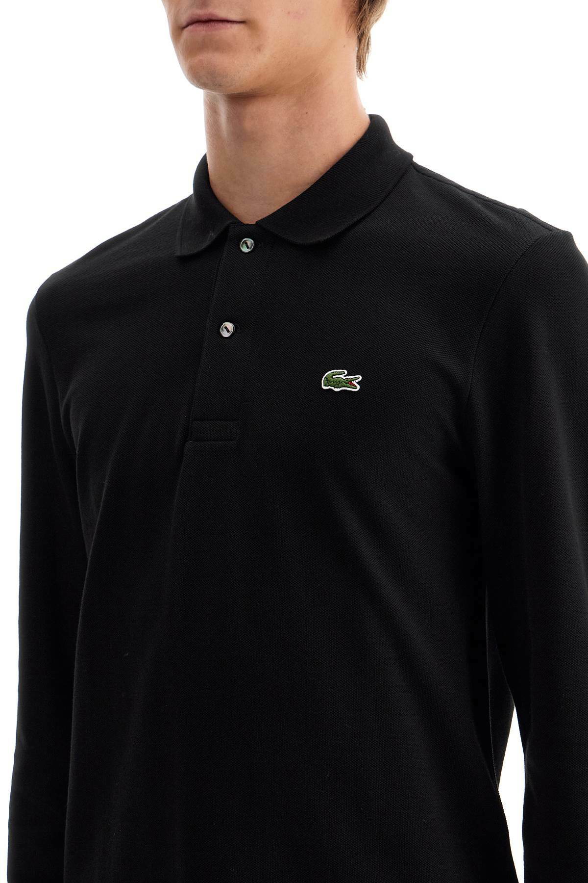 トップス Lacoste long sleep polo shirt 6 black LACOSTE 