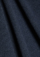 Boss Open Collar Wool Polo Jumper Navy