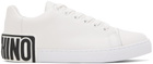 Moschino White Maxi Logo Sneakers