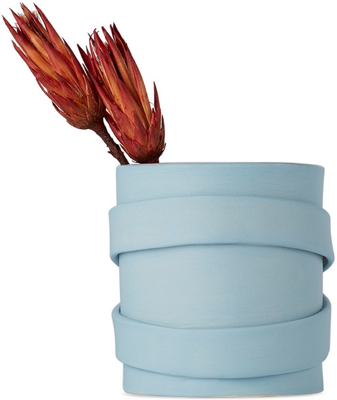 Photo: SKINNY SSENSE Exclusive Blue Warrior Vase