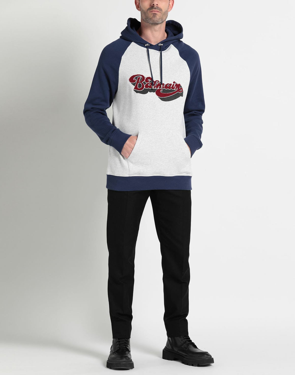 Balmain Mens Sweatshirt in Navy