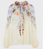 Zimmermann - Tama floral silk blouse