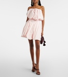 Magda Butrym Pleated cotton minidress