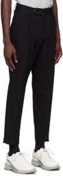 Boss Black Cotton Trousers