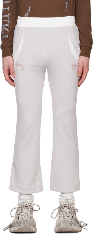 Photo: Praying Gray Track Sweatpants