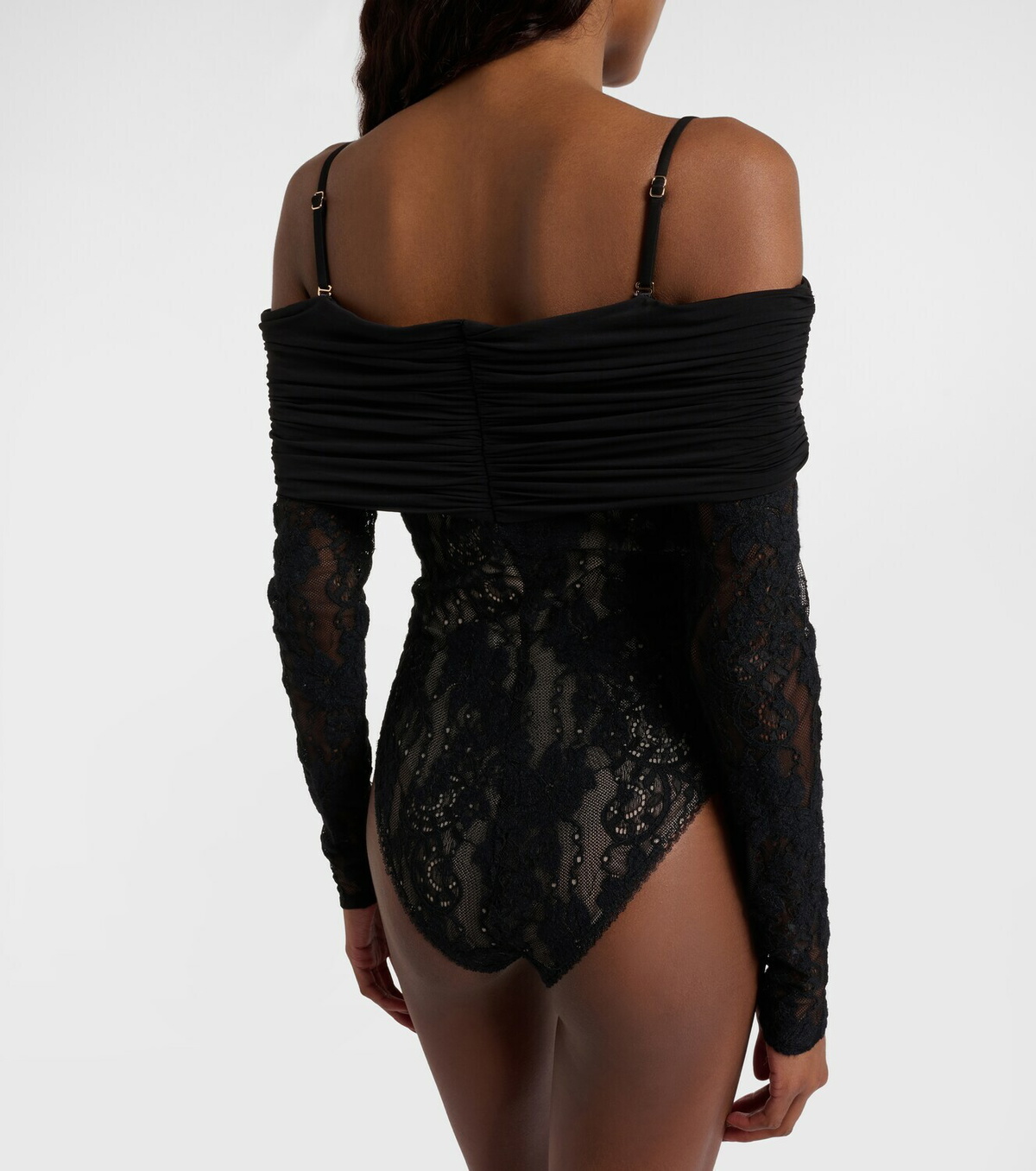 Zimmermann Rebellion off-shoulder lace bodysuit