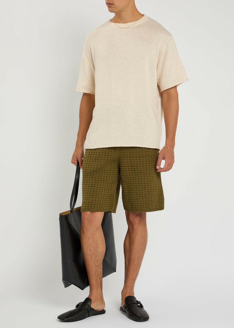 The Elder Statesman Nora Knit T-shirt Natural