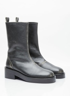 Courrèges Used Leather Zip Ankle Boots