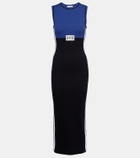 Jean Paul Gaultier Ribbed-knit cotton-blend midi dress
