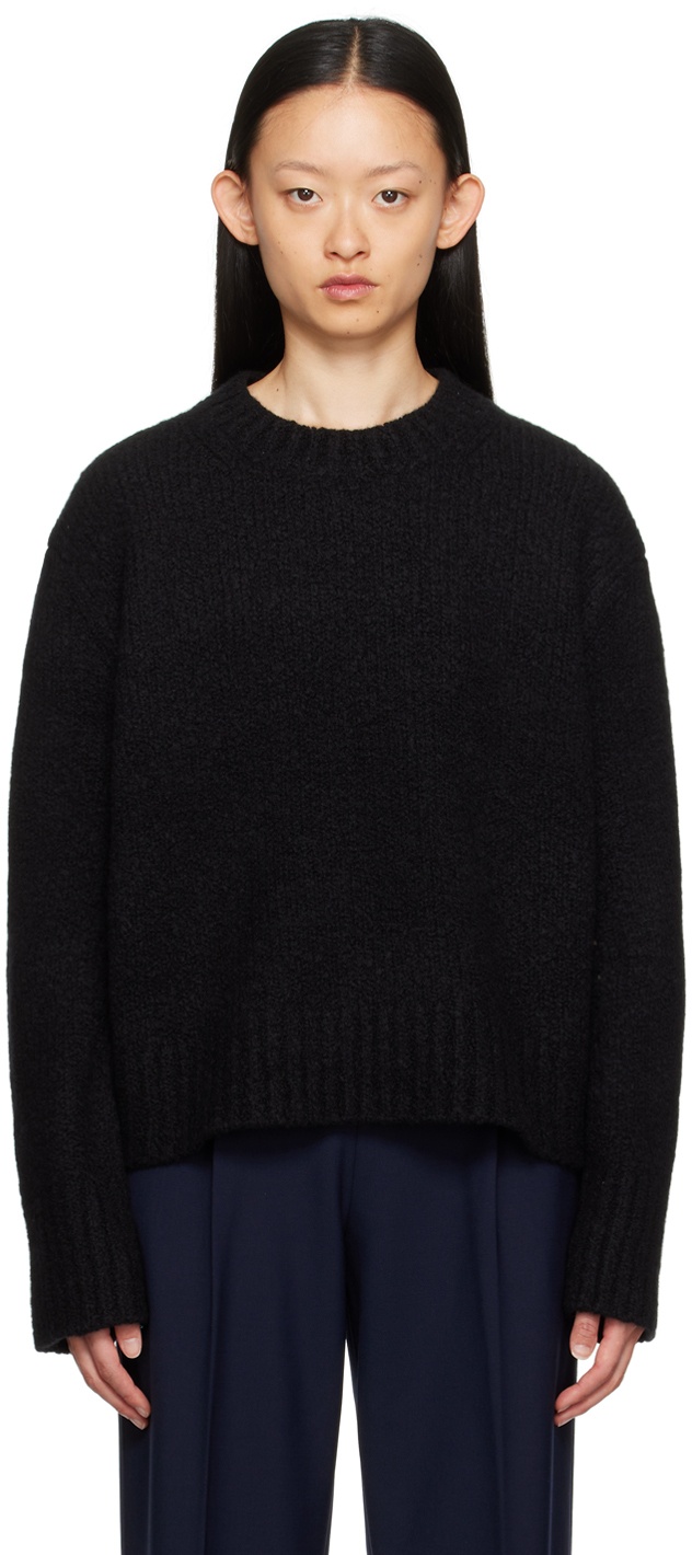 Helmut Lang Black Crewneck Sweater Helmut Lang