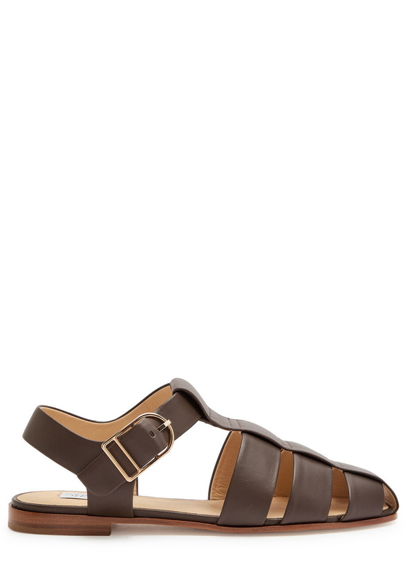 Photo: Gabriela Hearst Lynn Leather Sandals Brown