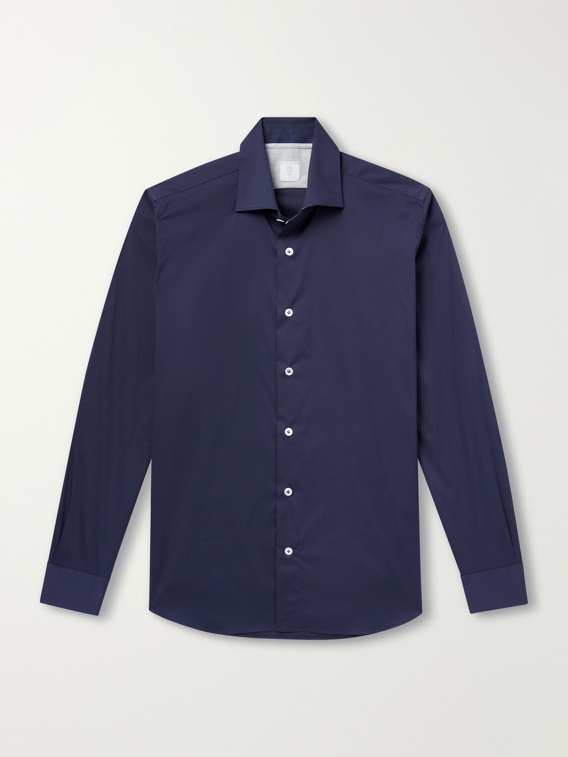 Eleventy - Cotton-Blend Shirt - Blue