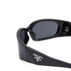 Prada Eyewear Men's A19S Sunglasses in Black/Dark Grey 