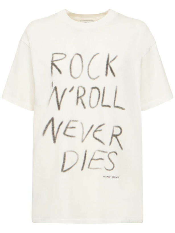 Photo: ANINE BING - Walker Rock N Roll Cotton T-shirt