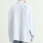 Acne Studios Men's Oversized Stripe Shirt in Blue