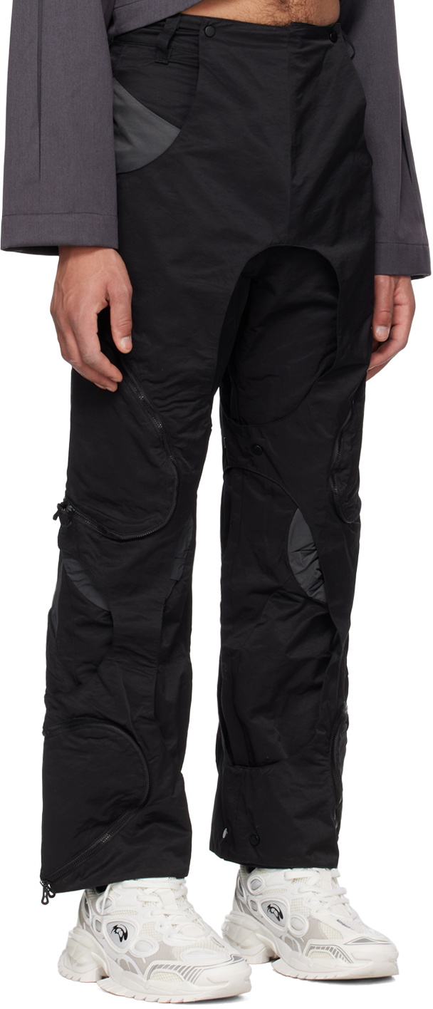 ænrmòus Black Articulated Disintegrable Trousers