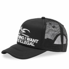Pleasures Men's Illegal Trucker Cap in Black 