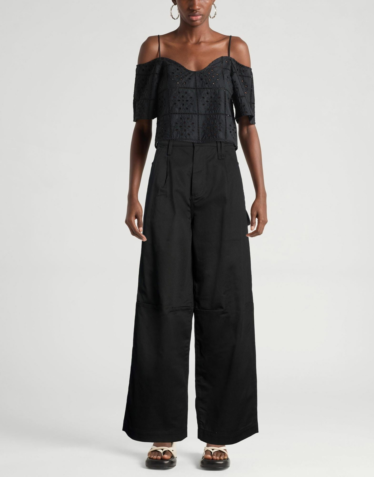 Simone Rocha Womens Jeans in Black